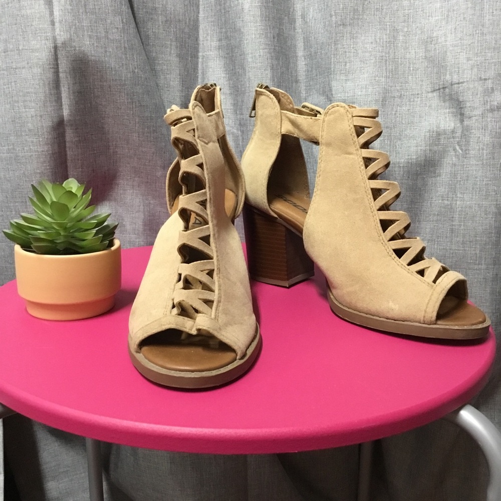 Soda Chunky Heel Sandals